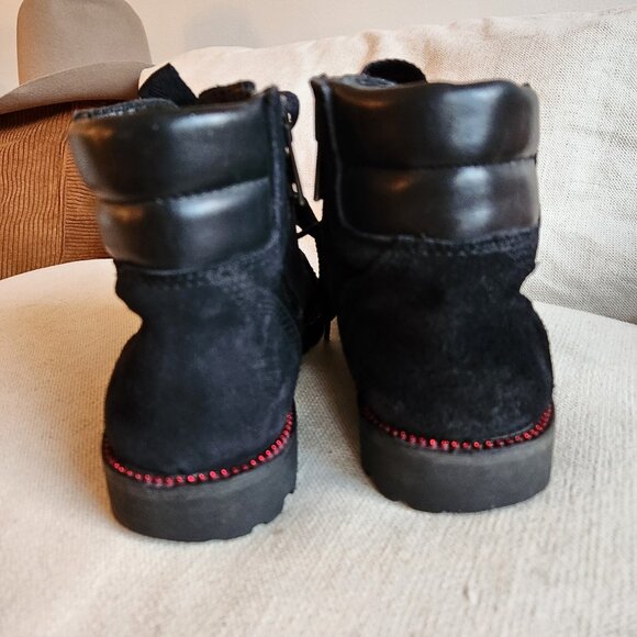 Zadig & Voltaire Black Suede Low Combat-Style Boots - EUC - Picture 6 of 14